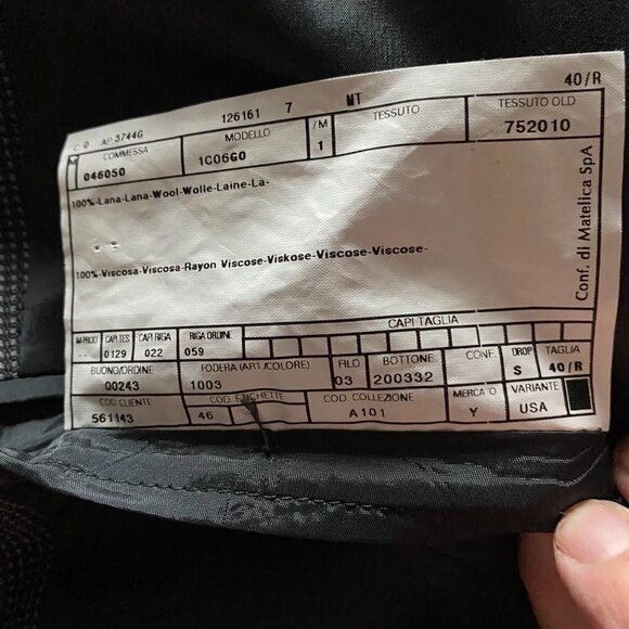 Armani Collezioni Wool 2 Button Sport Coat Jacket 40 R - Picture 9 of 15